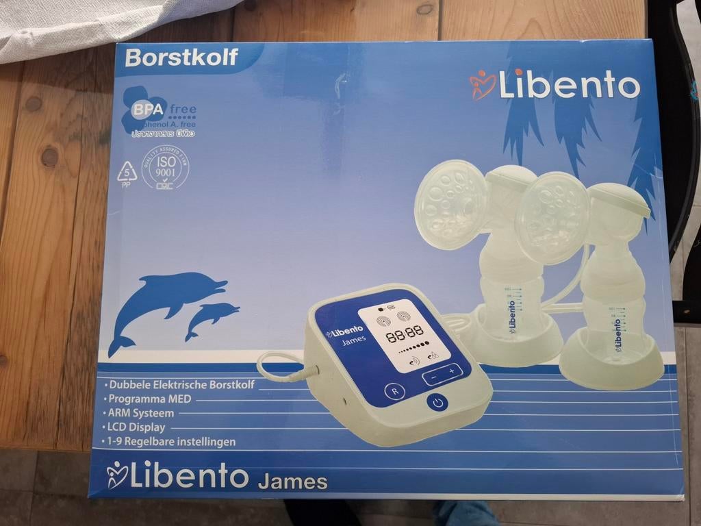 Libento James Dubbele Elektrische Borstkolf, Kinderen en Baby's, Babyvoeding en Toebehoren, Ophalen of Verzenden, Zo goed als nieuw