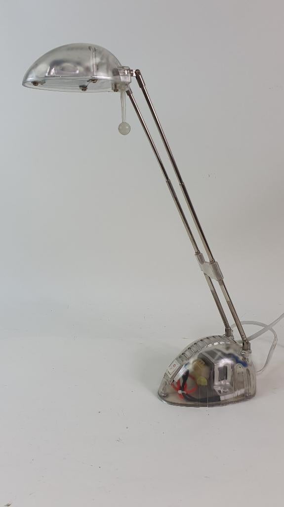 Massive bureaulamp antennes, halogeen. Transparant. 3A6
