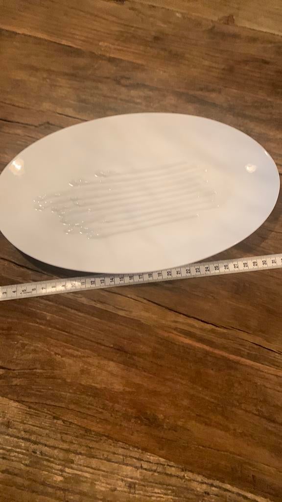 Asperge schaal, Huis en Inrichting, Keuken | Servies, Ophalen, Glas, Overige stijlen, Schaal of Schalen