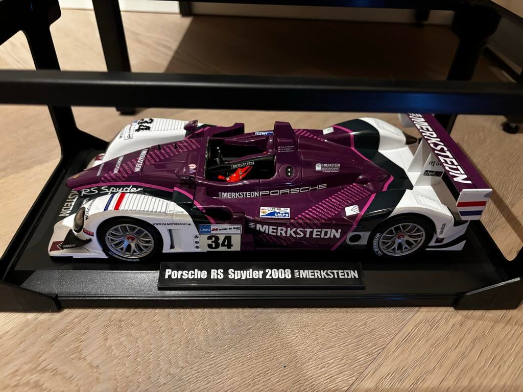 Porsche RS Spyder Jos Verstappen 1:18 Norev 2008, Ophalen of Verzenden, Zo goed als nieuw, Norev