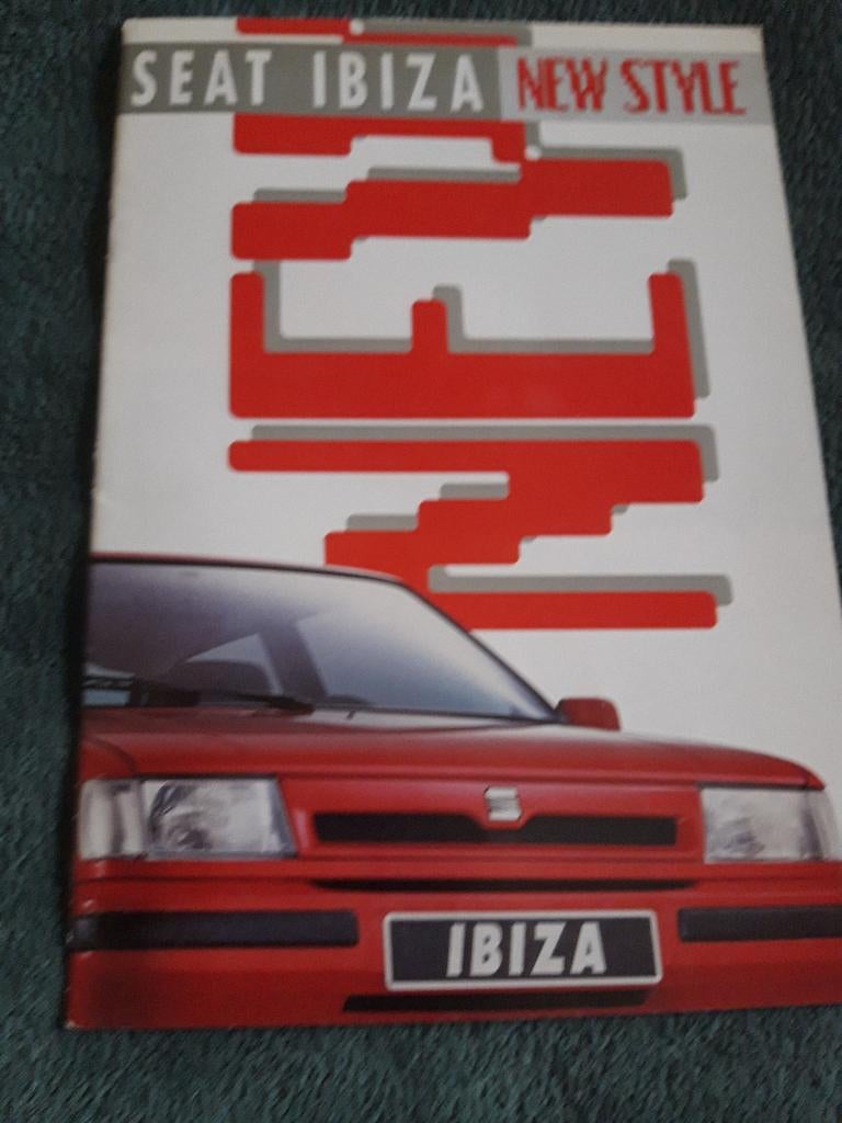 folder Seat Ibiza New Style 1991 - Nederlands, Seat, Ophalen of Verzenden, Zo goed als nieuw, Overige merken
