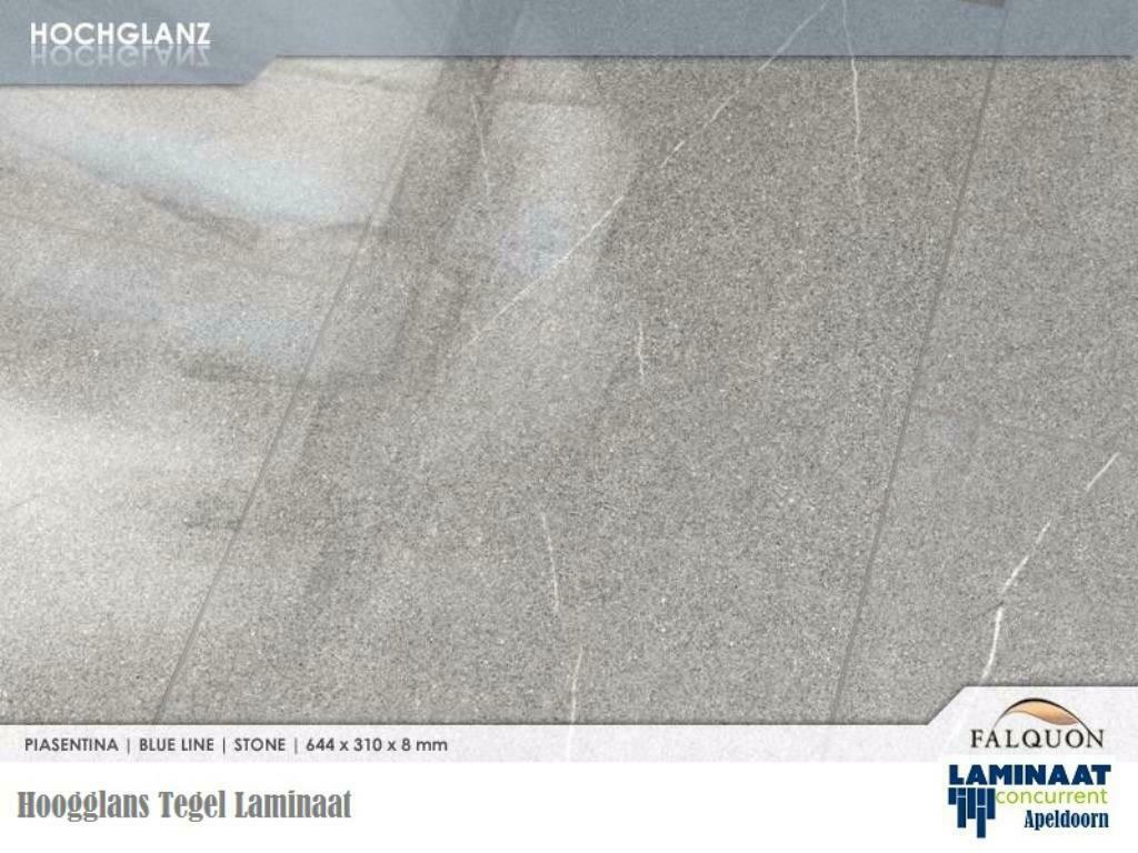 19m2 Hoogglans Laminaat Grijs piasentina D8434 Actie Prijs, Nieuw, Ophalen of Verzenden, Grijs, Laminaat