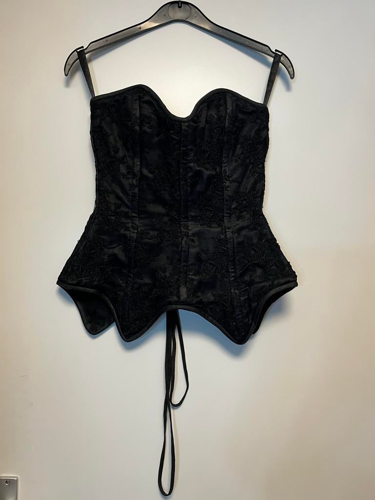 Sacrifice Corset - Maat S - Rijgsluiting, Ophalen of Verzenden, Zwart, Body of Korset