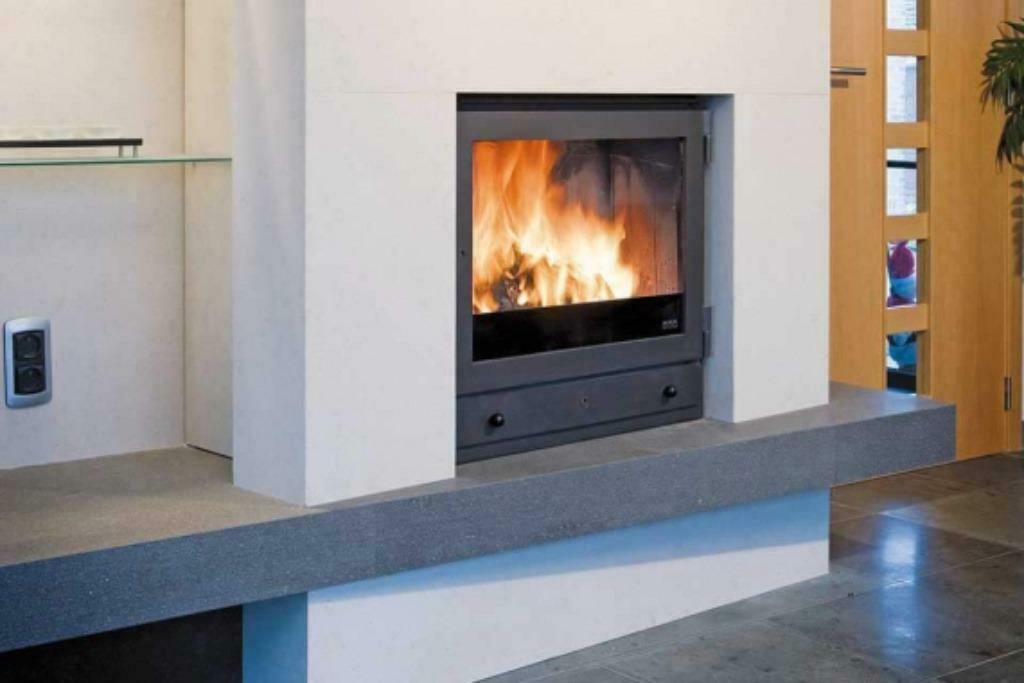 tekoop zgan DDG houtkachel met cv aansluiting  totaal 46 KW, Huis en Inrichting, Ophalen, Zo goed als nieuw, Hout, Inbouw