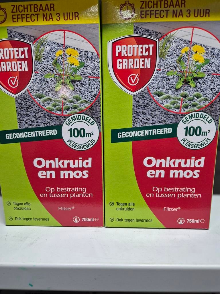 Opruiming 2 doosjes van 750 ml product tegen onkruid, Protect Garden, Protect Garden, Protect Garden, Nieuw