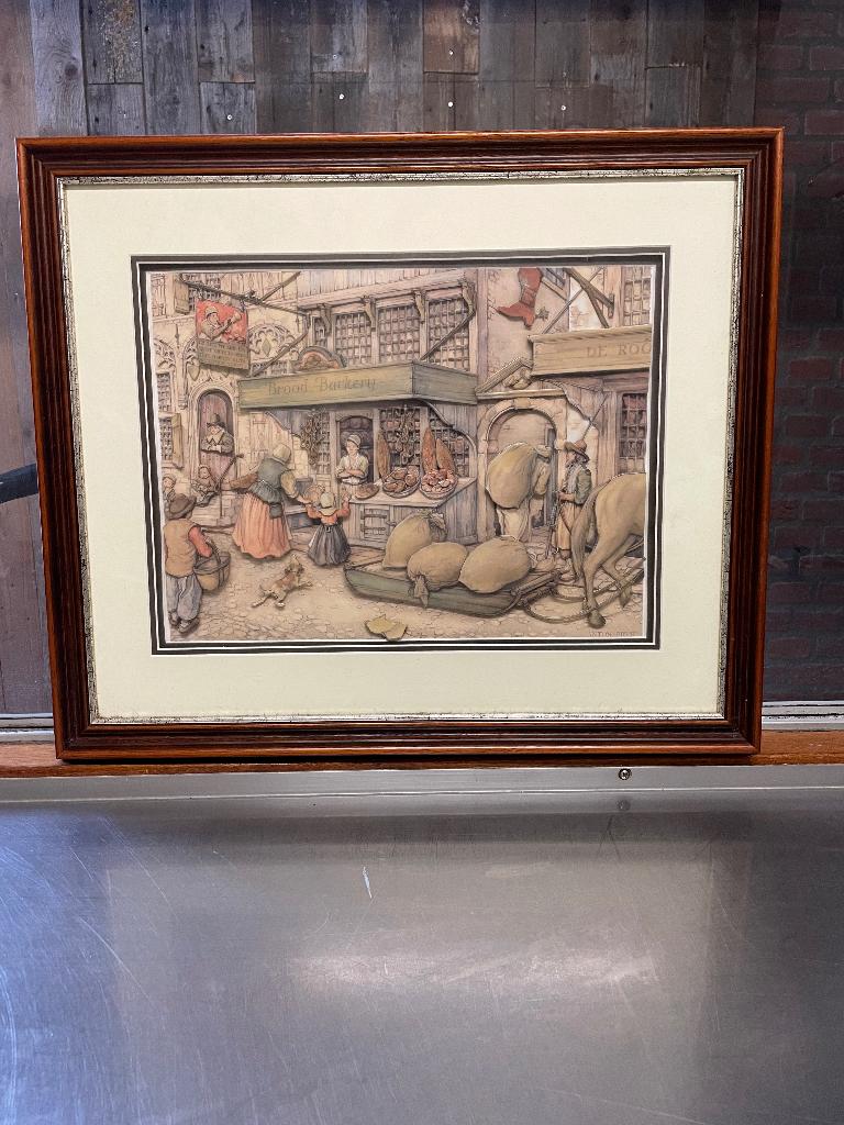 Schilderij a pieck, Ophalen of Verzenden
