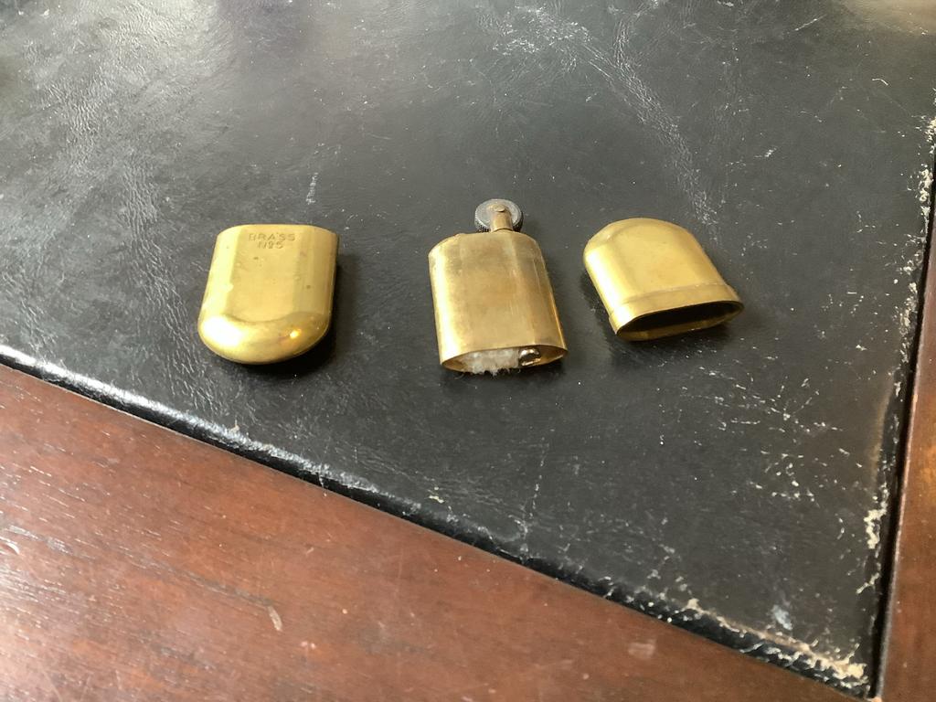 Oude messing aansteker - Brass No 5, Ophalen of Verzenden, Gebruikt, Aansteker
