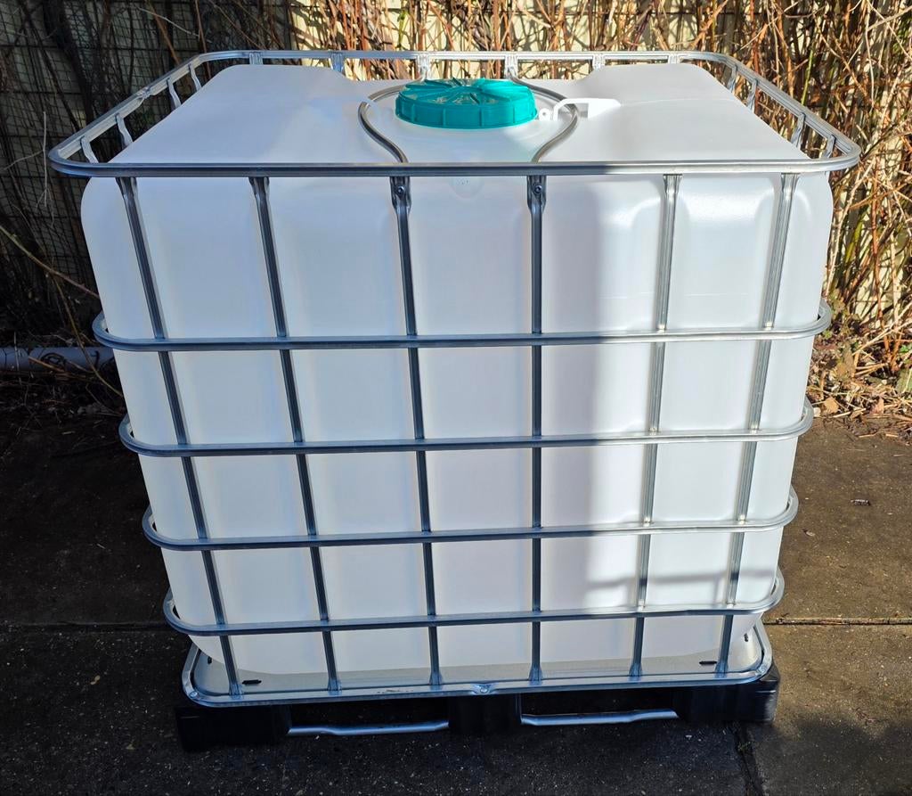 Mooie schone IBC van 100x120 voor opvang water, etc, Tuin en Terras, Regentonnen, Ophalen