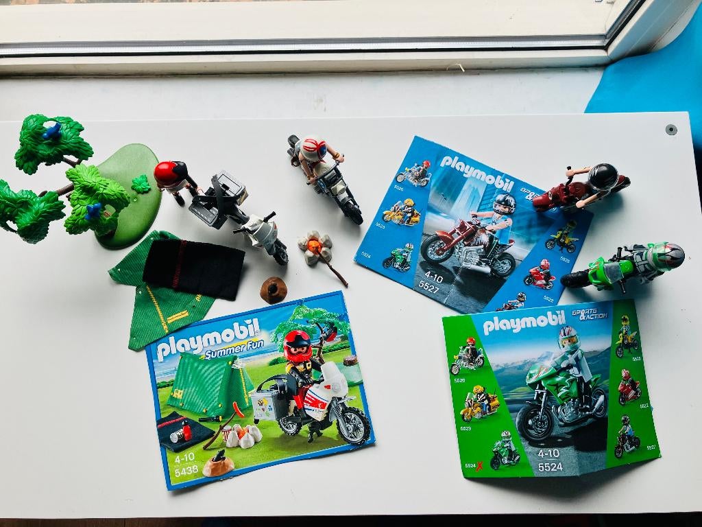 Playmobil motorrijders, Kinderen en Baby's, Speelgoed | Playmobil, Ophalen of Verzenden, Gebruikt