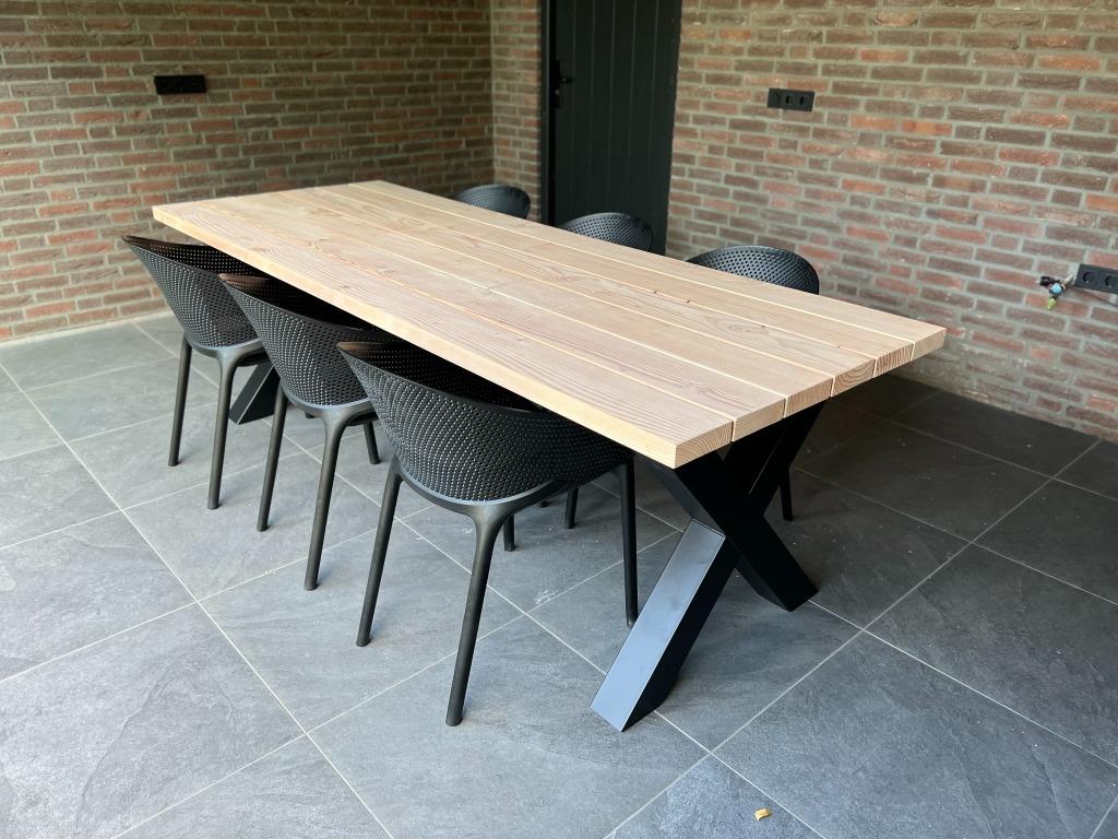 Tuintafel Douglas hout  | Maatwerk I Van 2-5 meter I Duumaa, Tuin en Terras, Tuintafels, Verzenden, Nieuw, Rechthoekig, Hout