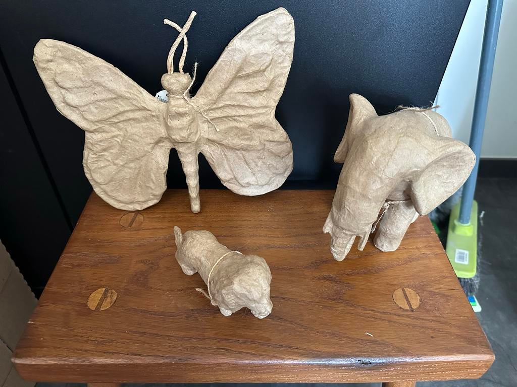 Decoupage Dieren - Vlinder, Olifant, Leeuw, Hobby en Vrije tijd, Knutselen, Ophalen of Verzenden, Gebruikt