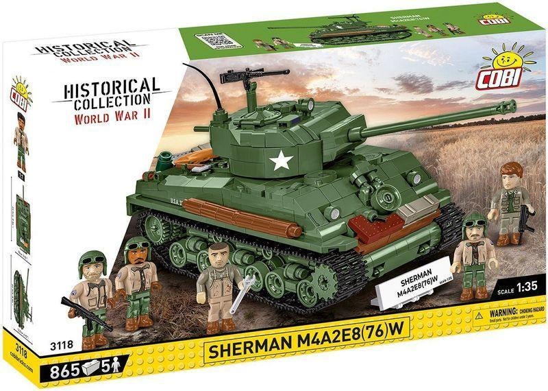 COBI 3118 Sherman M4A2E8 (76)W, Verzamelen, Militaria | Tweede Wereldoorlog, Landmacht, Miniatuur of Beeldje, Nederland, Ophalen of Verzenden