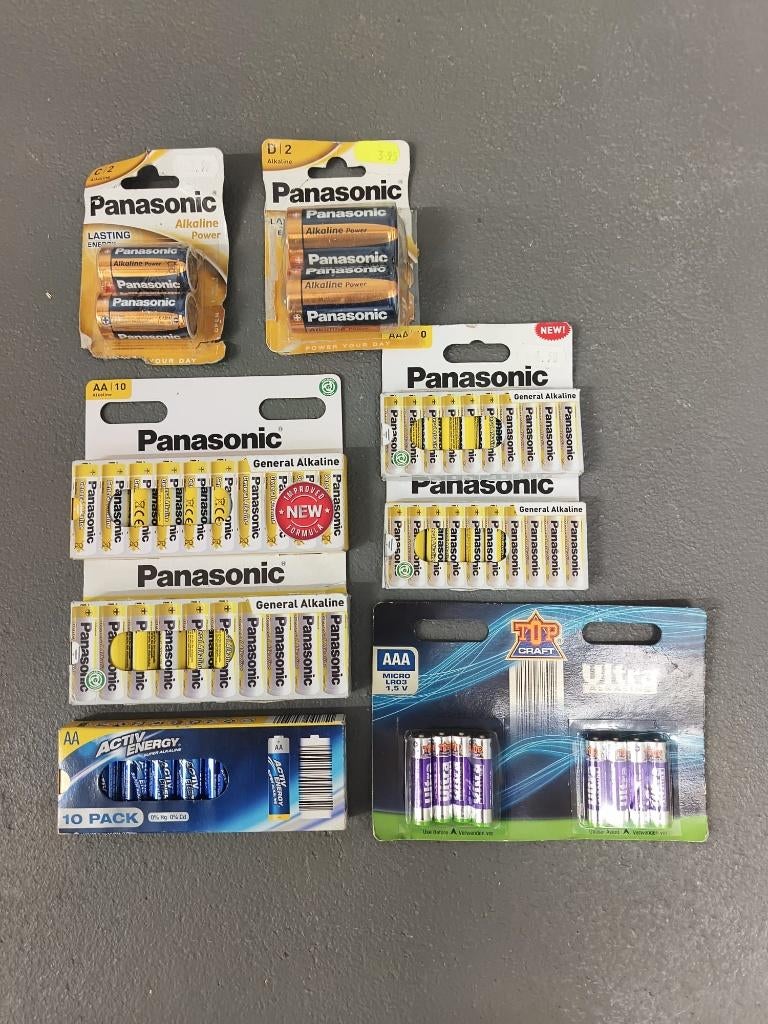 Batterijset A-merken - AA, AAA, C, D, Ophalen of Verzenden, Nieuw