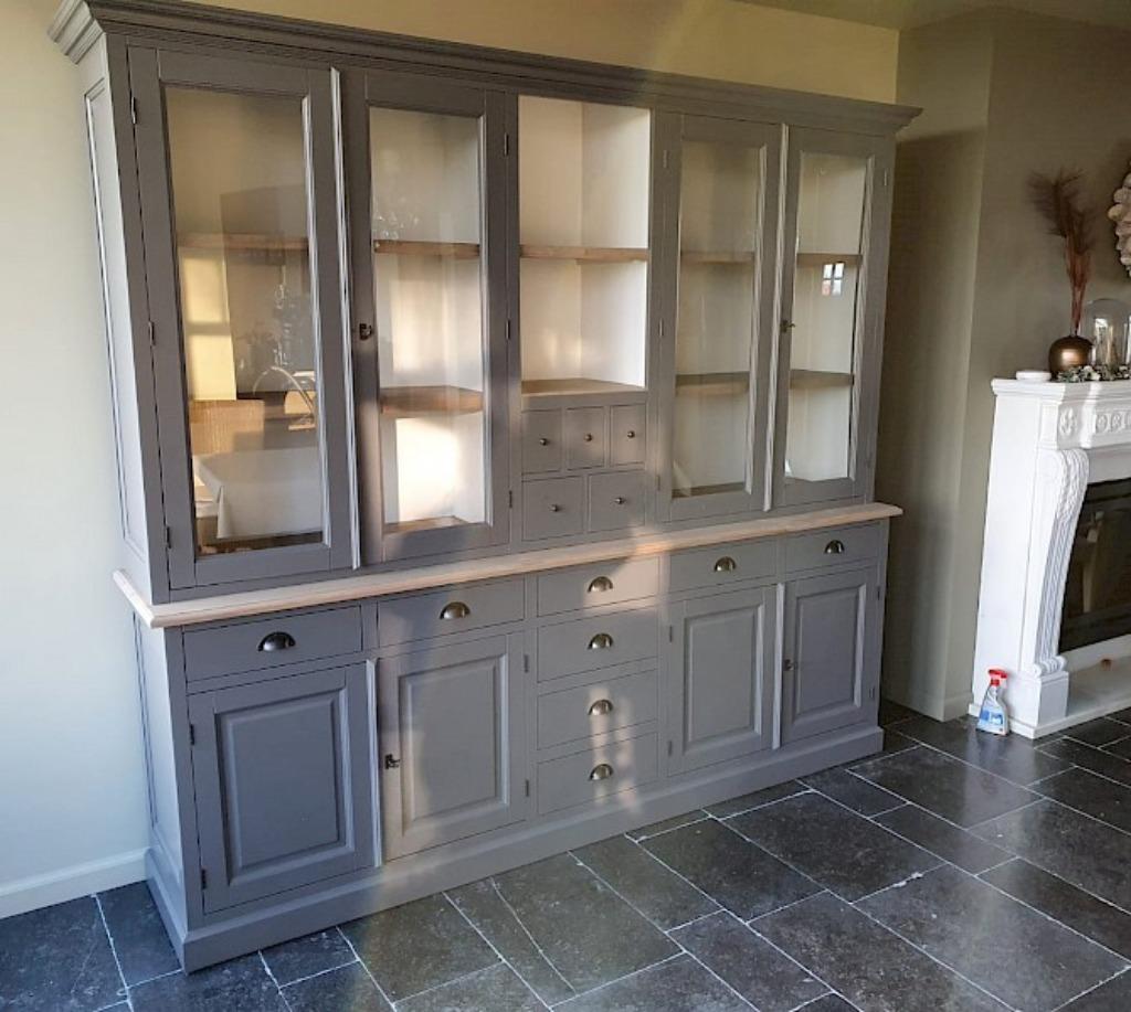 buffetkast winkel,250 breed,220 hoog in alle ral kleuren!!, Met deur(en), Landelijk,modern,klassiek, Nieuw, 200 cm of meer