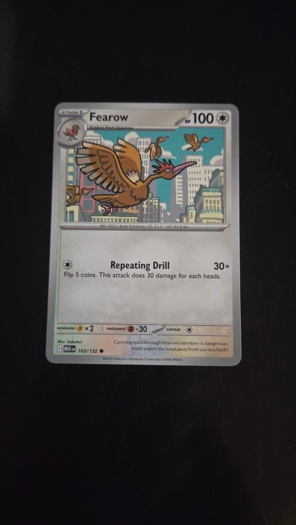 Fearow 103/132 Mega Evolution - Near Mint, Verzenden, Zo goed als nieuw, Losse kaart