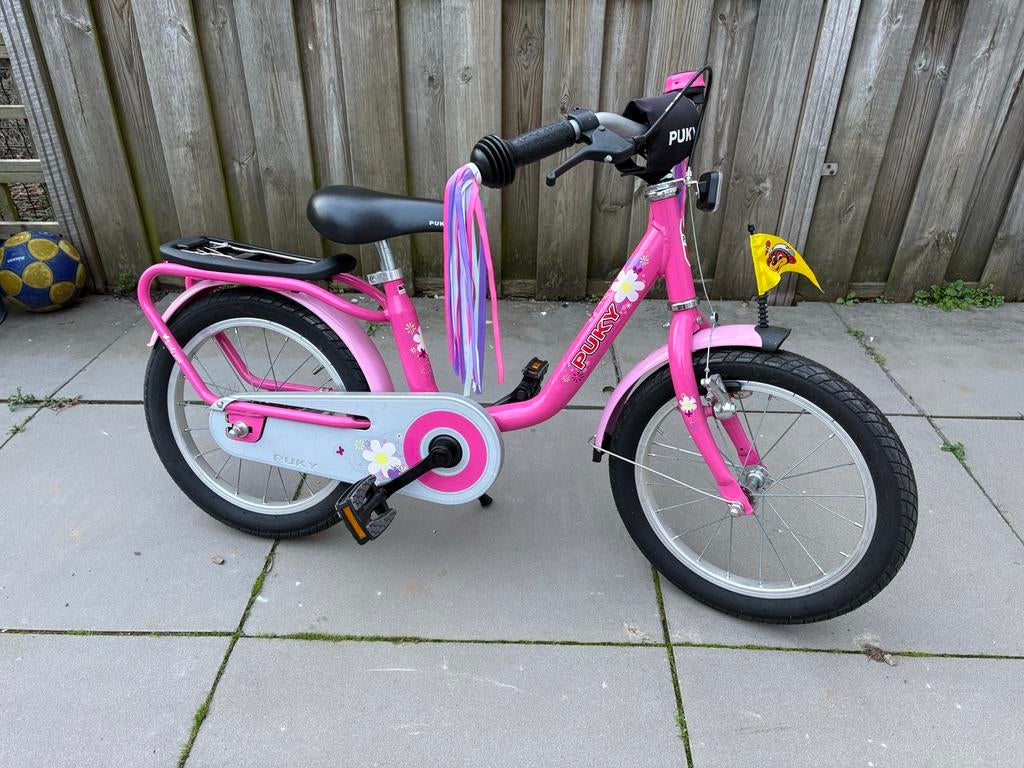 Puky Roze Meisjesfiets 16 inch - Zo goed als nieuw!, Fietsen en Brommers, Fietsen | Meisjes, Ophalen, Zo goed als nieuw, 16 inch