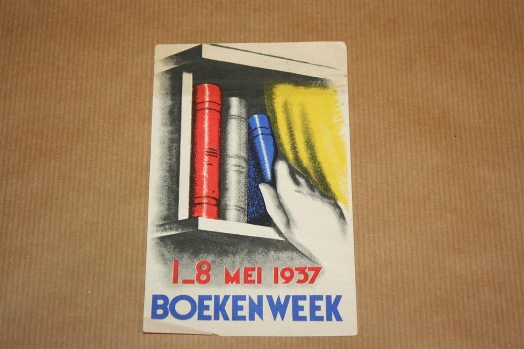 Zeldzaam foldertje - Boekenweek 1937 !!, Ophalen of Verzenden, Gelezen