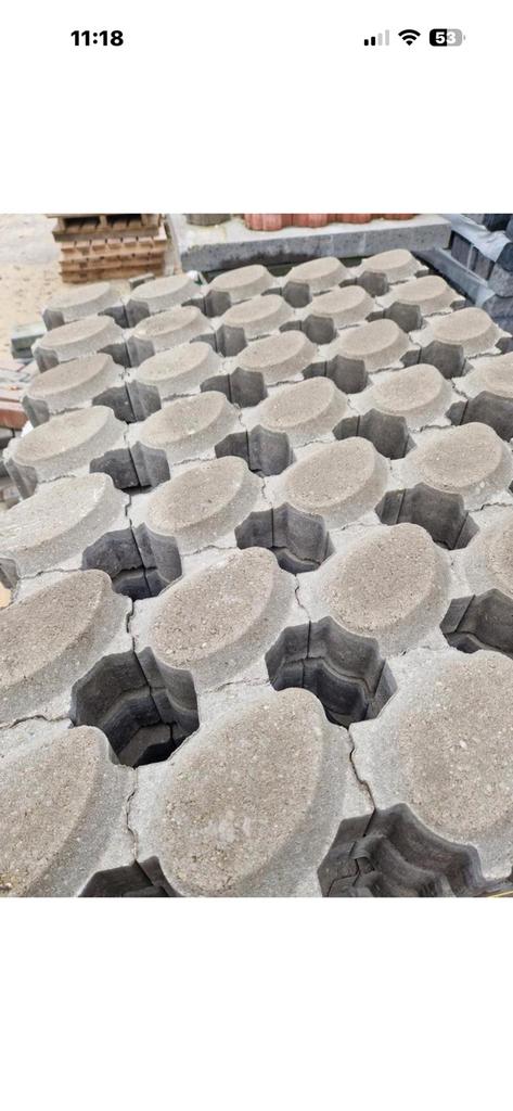 Graskei design grijs, Ophalen of Verzenden, Nieuw, Beton, Terrastegels