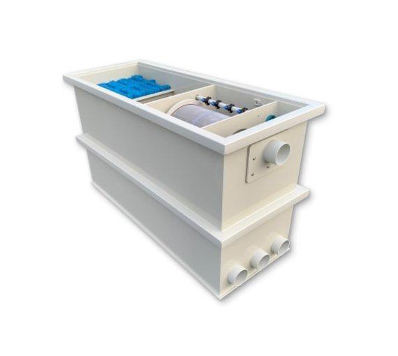 Drumfilter combi trommelfilter 50 met japanse matten kamer, Tuin en Terras, 5384sg, Heeschkoi, Info@heechkoi.nl, Nieuw