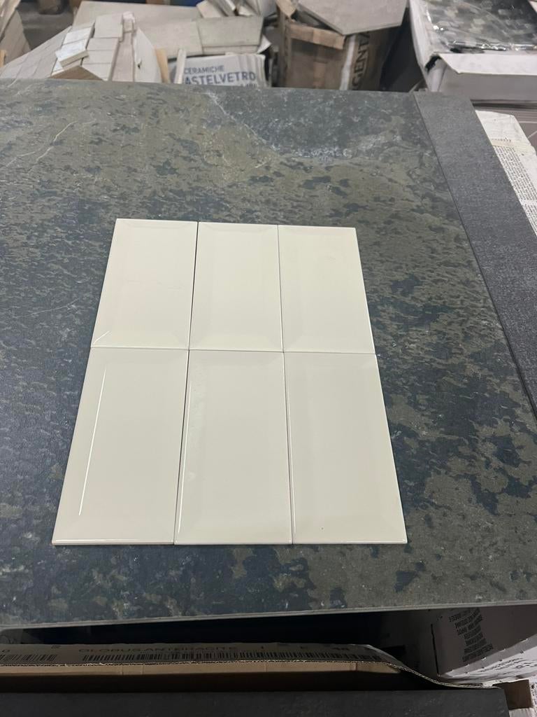 Wandtegels 7,5x15cm metro cream €19,- per m2, Doe-het-zelf en Verbouw, Tegels, Ophalen, Nieuw, Minder dan 20 cm, 10 m² of meer