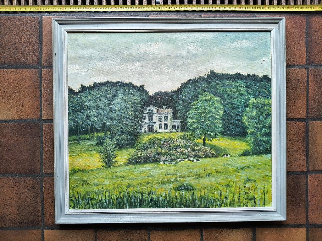 olieverf schilderij Villa Bosrand PMG Goltstein 1987, Ophalen