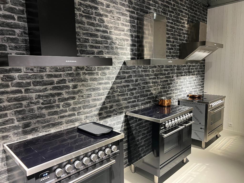 Showroom DEALS - inductiefornuizen ILVE - 90 cm 1 of 2 ovens, Witgoed en Apparatuur, Fornuizen, Ophalen, Nieuw, Energieklasse A of zuiniger