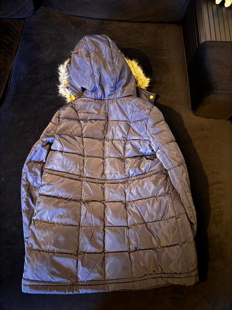 Superdry Winterjas Dames Donkerblauw Maat M, Ophalen of Verzenden, Zo goed als nieuw, Maat 38/40 (M), Blauw