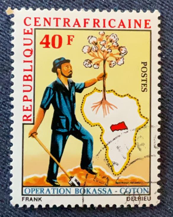 Centraal Afrikaanse Republiek - bosbouw, Ophalen of Verzenden, Overige landen, Gestempeld