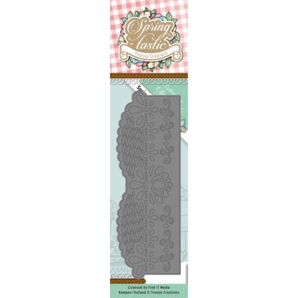 Snijmal – Yvonne Creations – Springtastic – Border, Hobby en Vrije tijd, Ophalen of Verzenden, Nieuw, Overige thema's, Pons of Mal