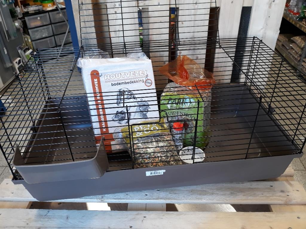 Cavia of konijnen start set - kooi met alle basis toebehoren, Dieren en Toebehoren, Knaagdieren en Konijnen | Hokken en Kooien