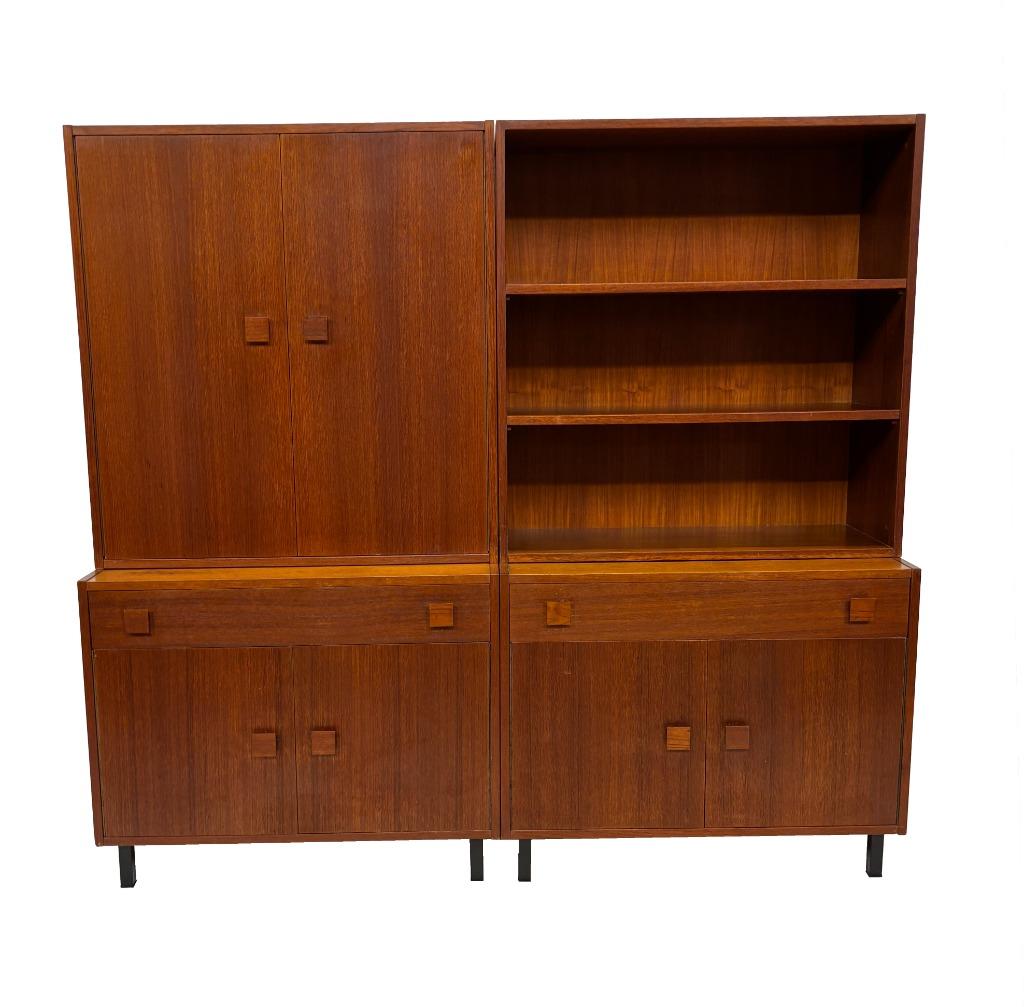 Vintage Wandmeubel Boekenkast Teak Jaren 60 Design