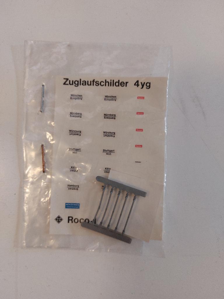 Roco Zuglaufschilder/Griffstangen 4yg, Hobby en Vrije tijd, Modeltreinen | H0, Gelijkstroom of Wisselstroom, Overige typen, Nieuw