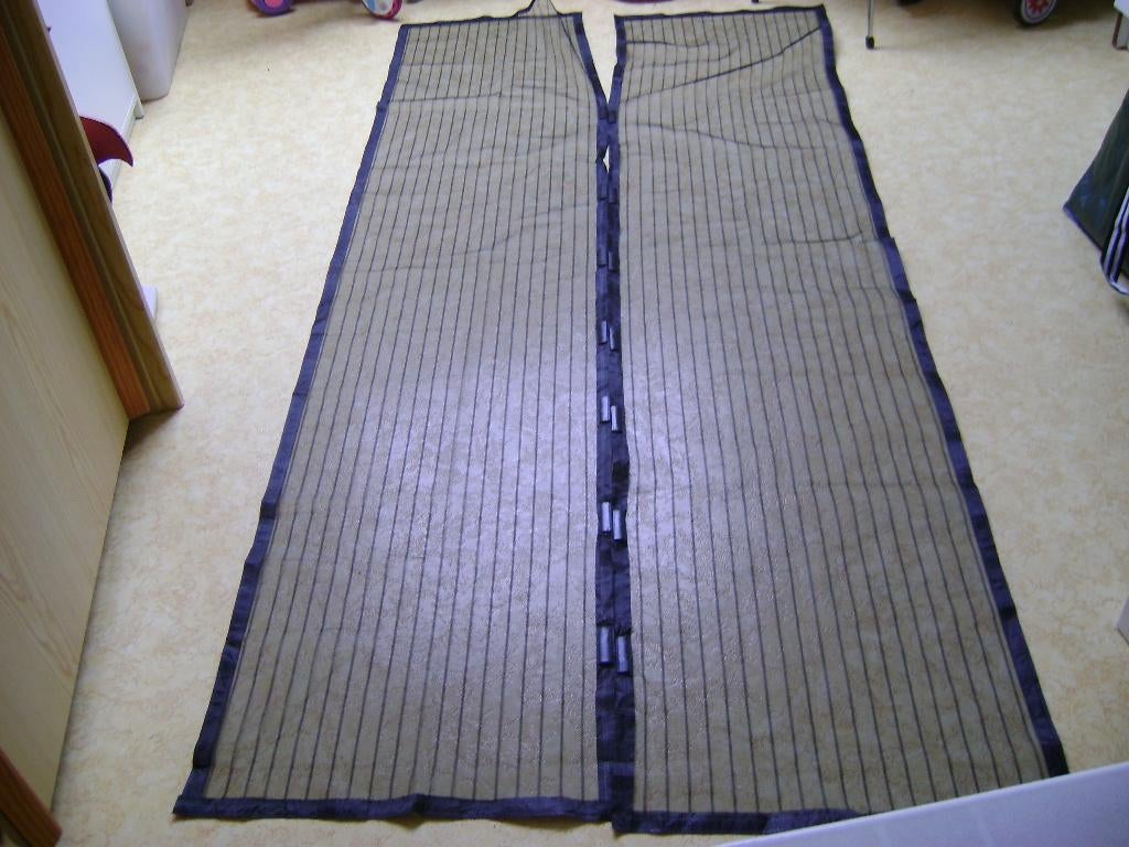 zwarte magneet vitrage van 2.09 langx49breed met 18magneten, Minder dan 50 cm, 200 cm of meer, Zwart, Ophalen of Verzenden