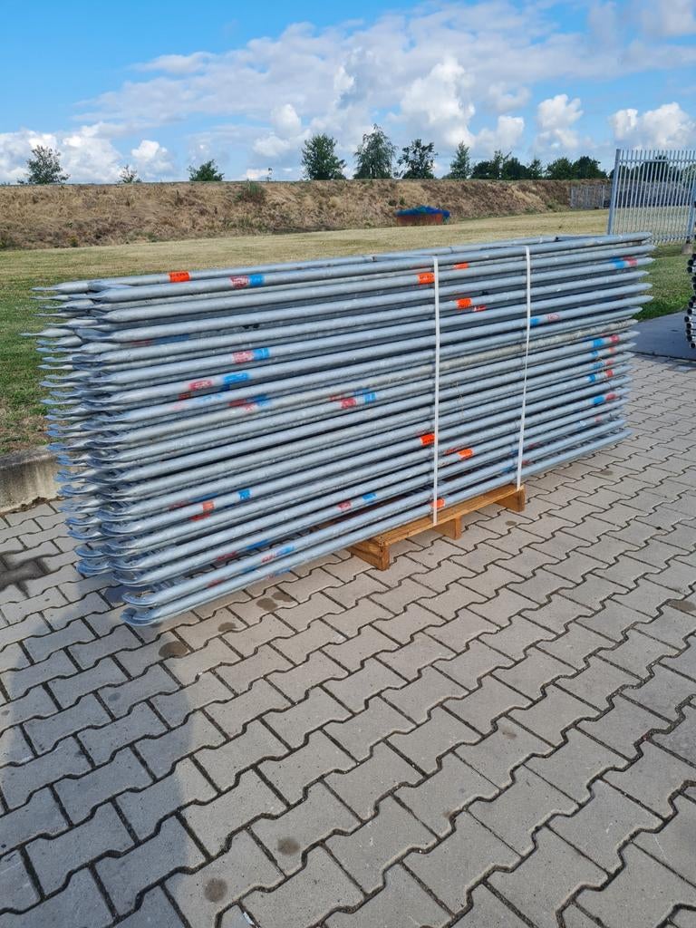 Layher Blitz dubbele leuning 257CM, Doe-het-zelf en Verbouw, Ophalen, Zo goed als nieuw