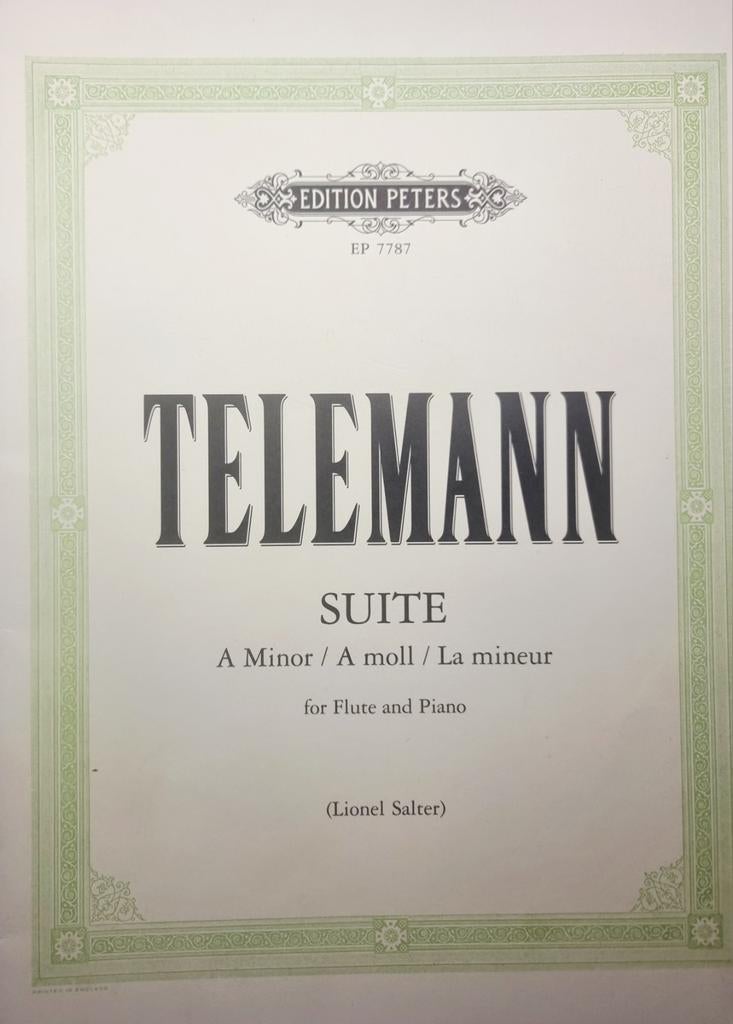 Telemann Suite voor Fluit en Piano, Muziek en Instrumenten, Ophalen of Verzenden, Artiest of Componist, Klassiek, Dwarsfluit of Piccolo
