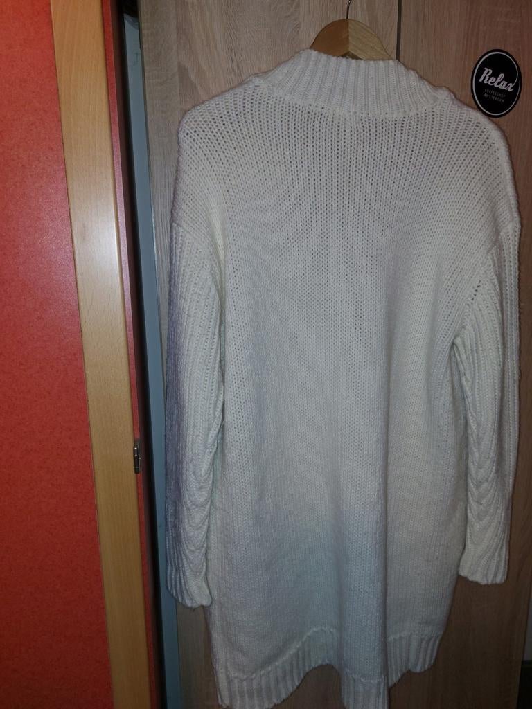 Mooi wit vest met leuke bolletjes, Kleding | Dames, Truien en Vesten, Gedragen, Maat 42/44 (L), Wit, Ophalen of Verzenden