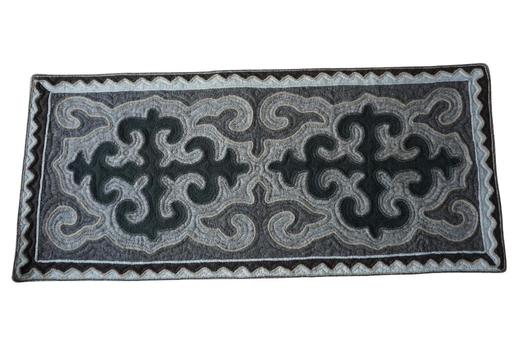 Kyrgyz handmade felt rug - Under one wing, Minder dan 50 cm, Shyrdam, Nieuw, Ophalen of Verzenden