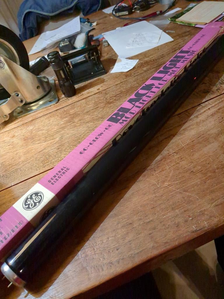 Black light tl lamp 20 watt general electric 60 cm, Ophalen of Verzenden, Nieuw, Minder dan 30 watt, Overige fittingen