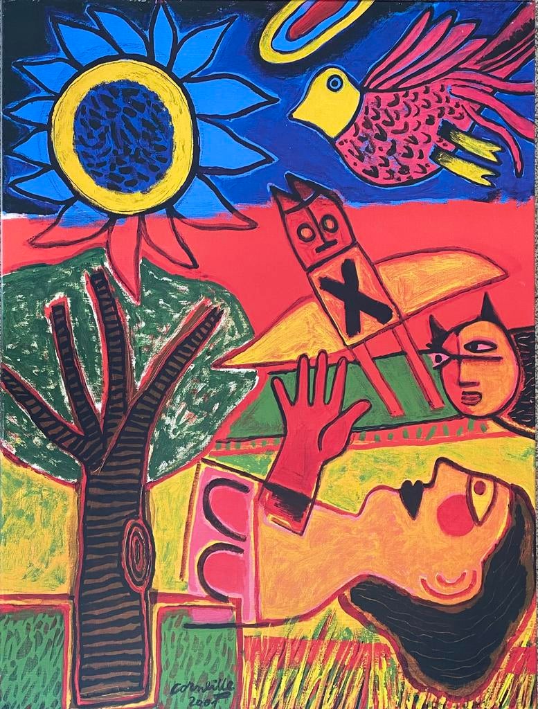 Corneille art-print op canvas Memorable Day, Gebruikt, Onbekend, Ophalen of Verzenden, Print