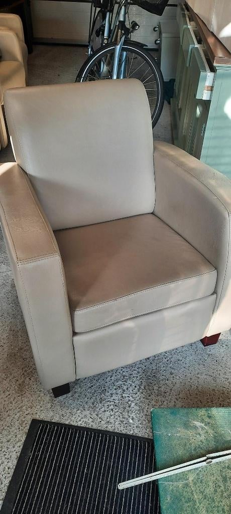 fateuil, Ophalen, Minder dan 50 cm, Gebruikt, Leer