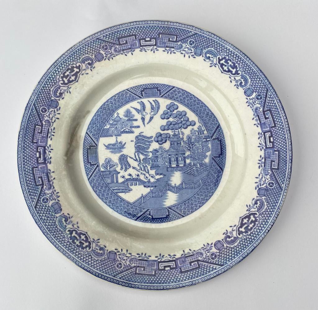 Vintage willow wedgewood bord., Ophalen of Verzenden