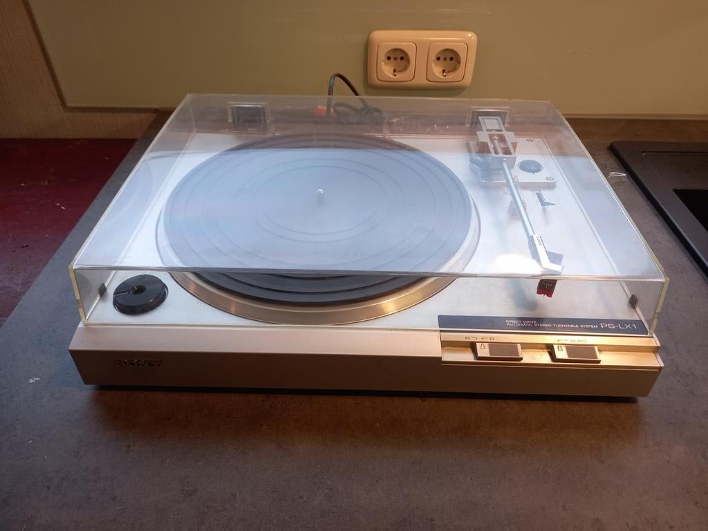 Sony PS-LX1 platenspeler, Automatisch, Ophalen of Verzenden, Zo goed als nieuw, Platenspeler