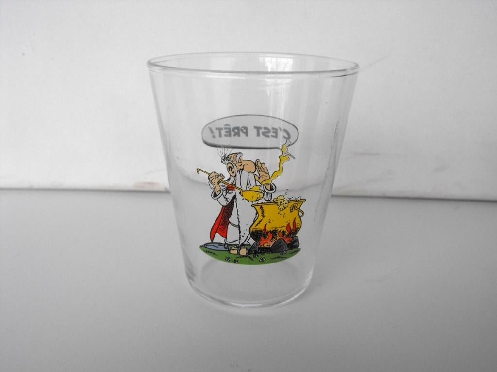 Asterix en Obelix conisch glas Panoramix met toverdrank, Ophalen of Verzenden, Asterix en Obelix, Zo goed als nieuw, Gebruiksvoorwerp