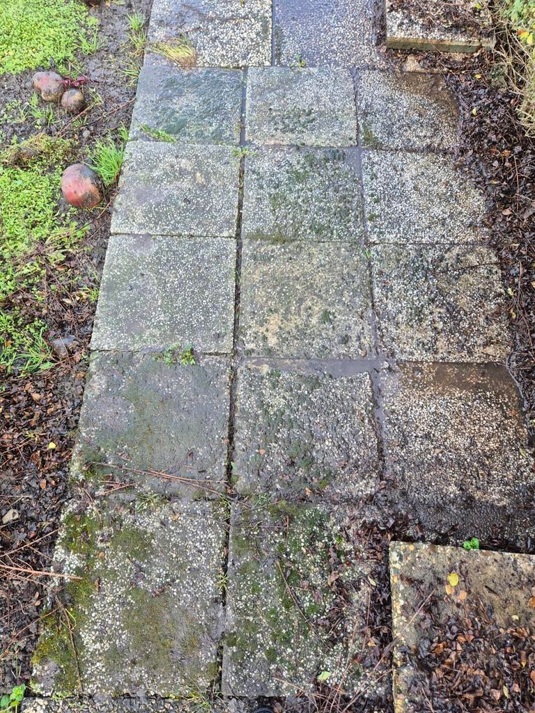 Grindtegels 40x40 - 12 stuks, Ophalen, Gebruikt, 5 tot 10 m², Grind