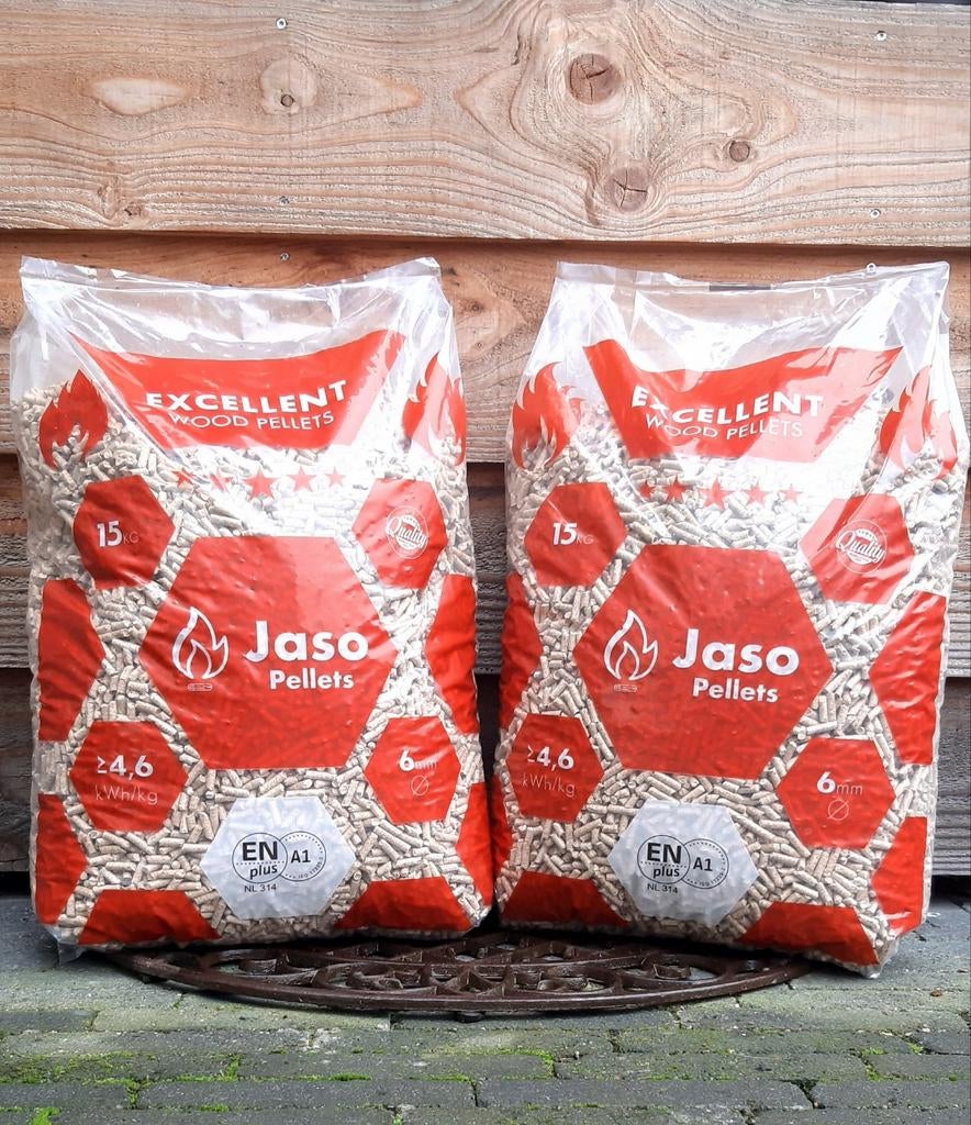Houtpellets Jaso Excellent, 100% naaldhout ENplus A1, Ophalen, Nieuw, Hout, Pelletkachel