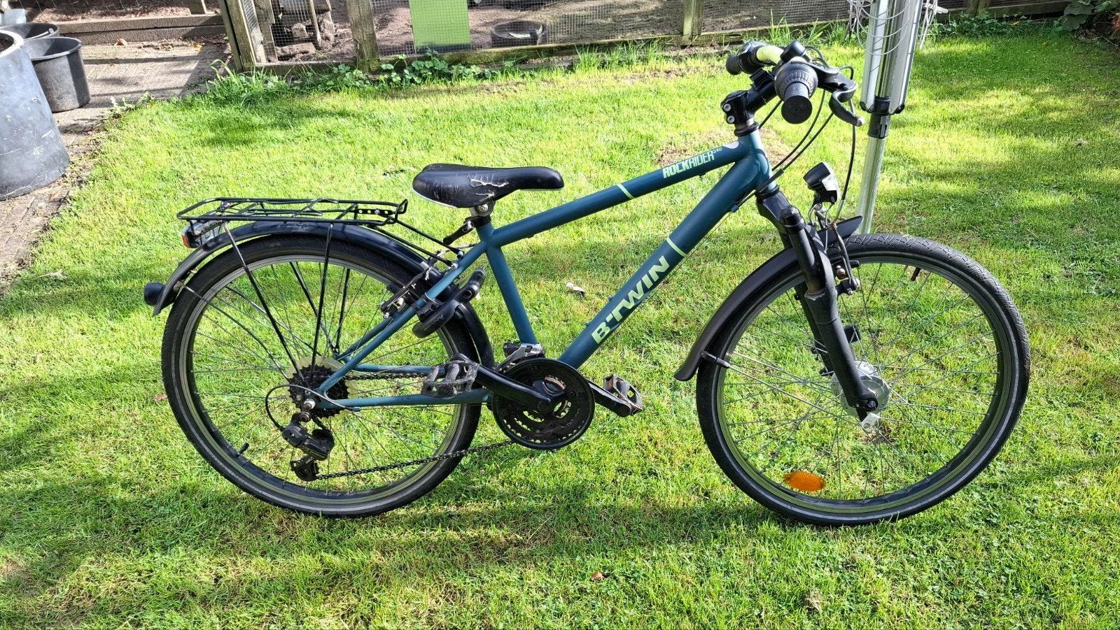 24 inch B'twin, 3x6 versnellingen en geveerde voorvork, Ophalen, Gebruikt, Versnellingen