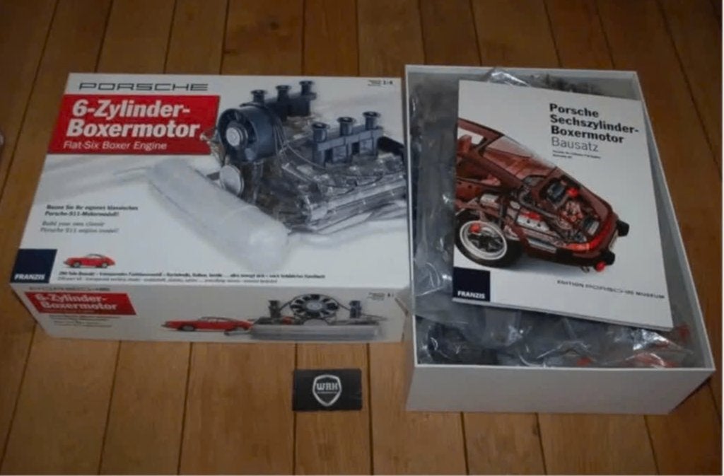PORSCHE 911 FLAT SIX ENGINE SET Franzis museum 1:4 WRH, Verzenden, Zo goed als nieuw, 1:5 t/m 1:8, Auto