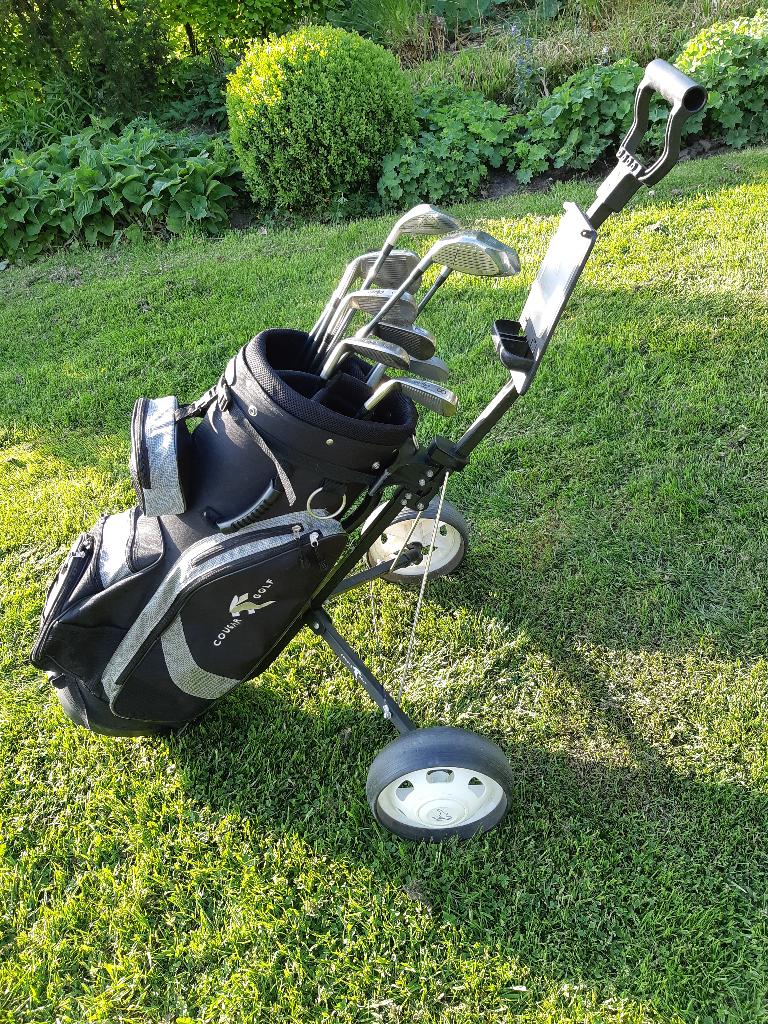 Complete golfset van Apron, met Cougar tas en Cougar trolley, Ophalen of Verzenden, Gebruikt, Set