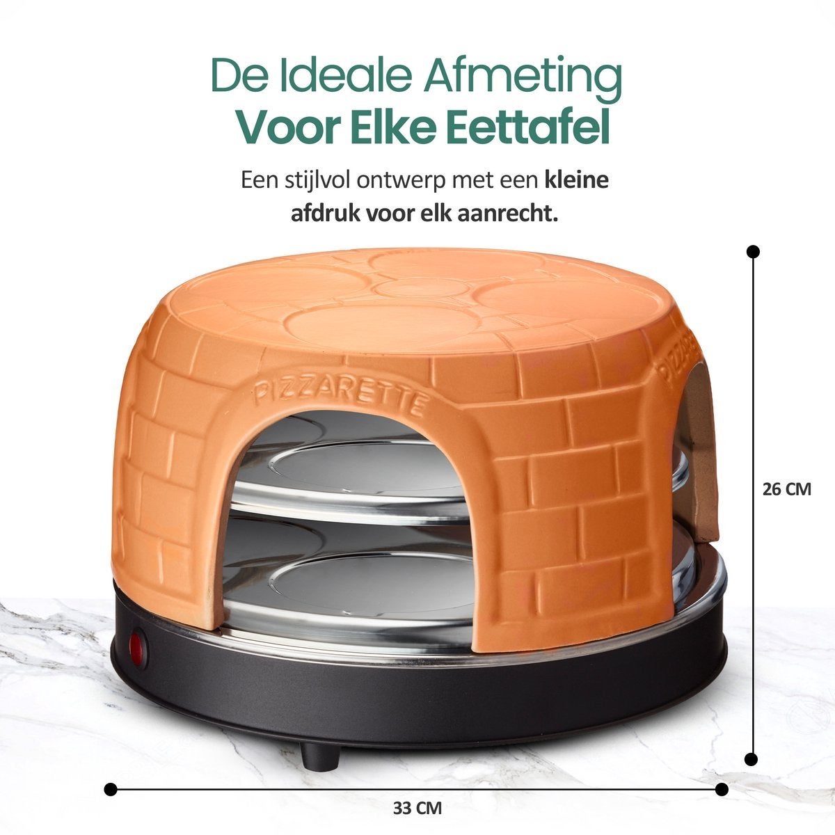Emerio Pizzarette, Minder dan 45 cm, Overige merken, Pizzaoven, Ophalen of Verzenden