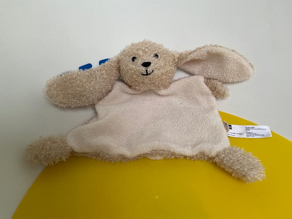 811 hema doekje konijn licht bruin, Ophalen of Verzenden, Zo goed als nieuw, Konijn